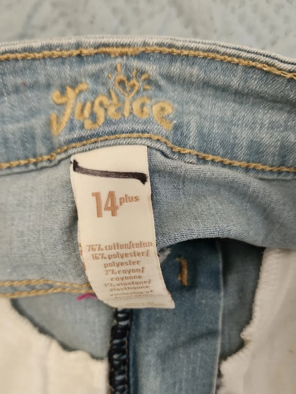Justice light blue
